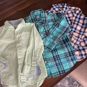 Lot of boys size 4T dress shirts. Various brands. All EUC.